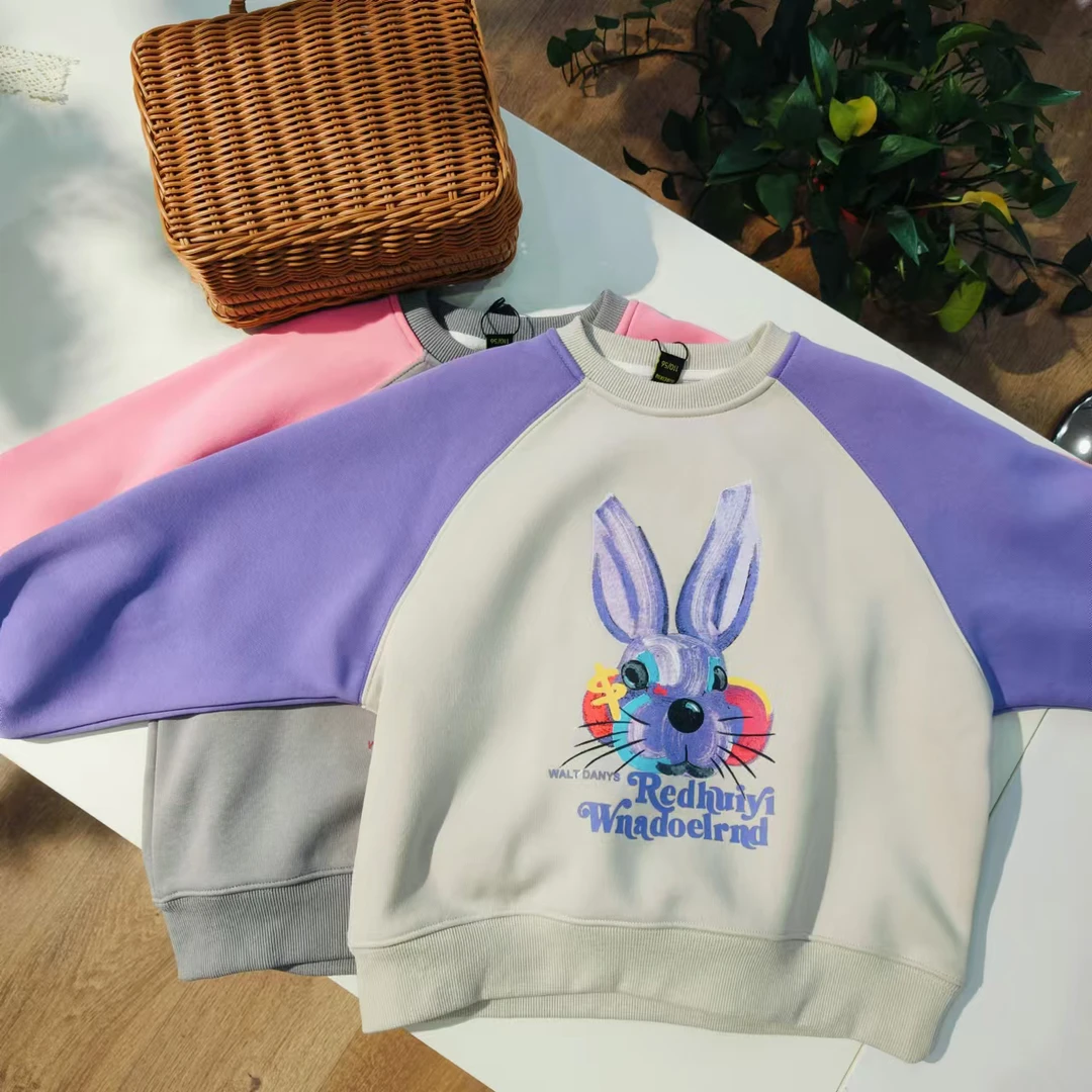 2878秋冬中大童撞色卫衣T