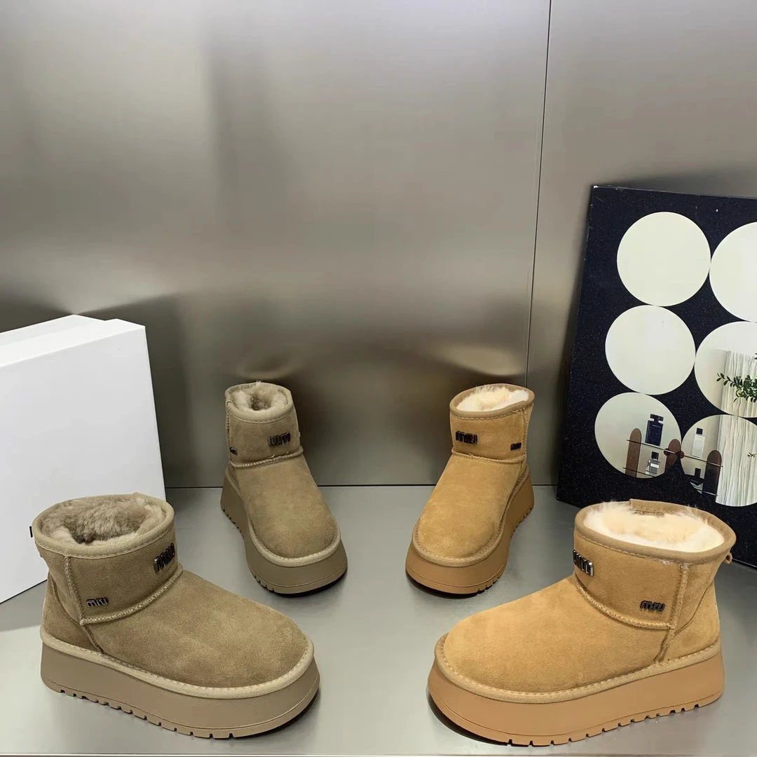 2338 新款冬季加厚短筒休闲雪地靴