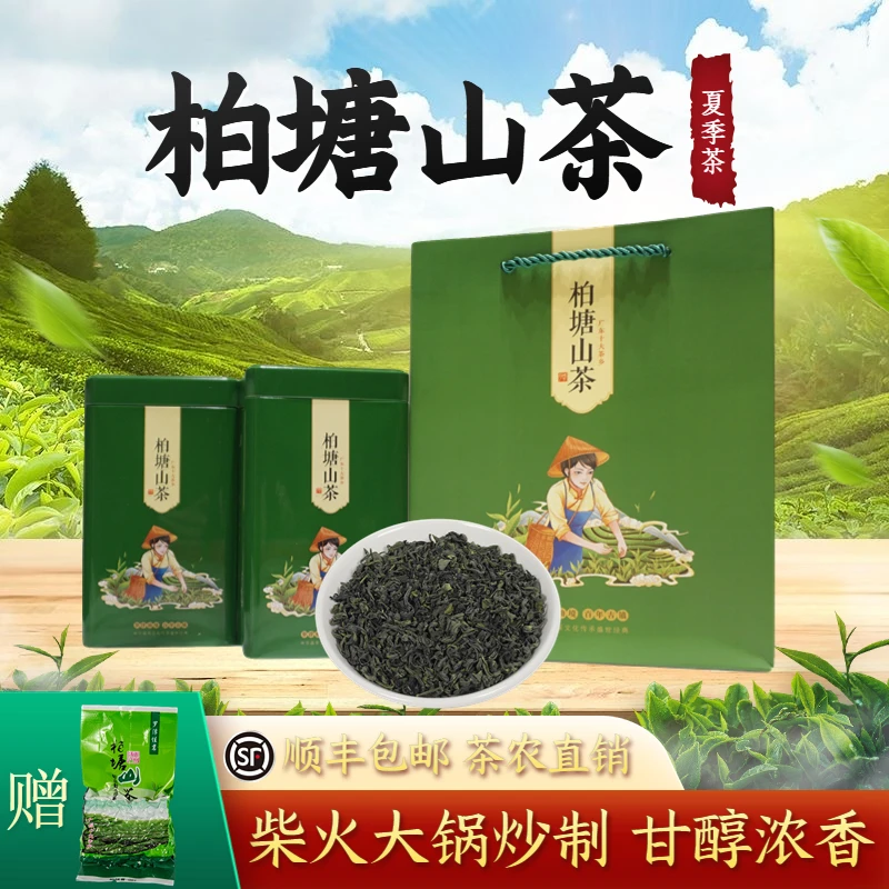 正宗柏塘山茶夏季茶广东十大名茶惠州特产客家浓香绿茶罗浮山茶叶