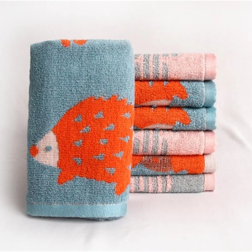 天源挂钩小象/小刺猬竹纤维童巾家用童巾竹纤维小毛巾可爱洗脸巾