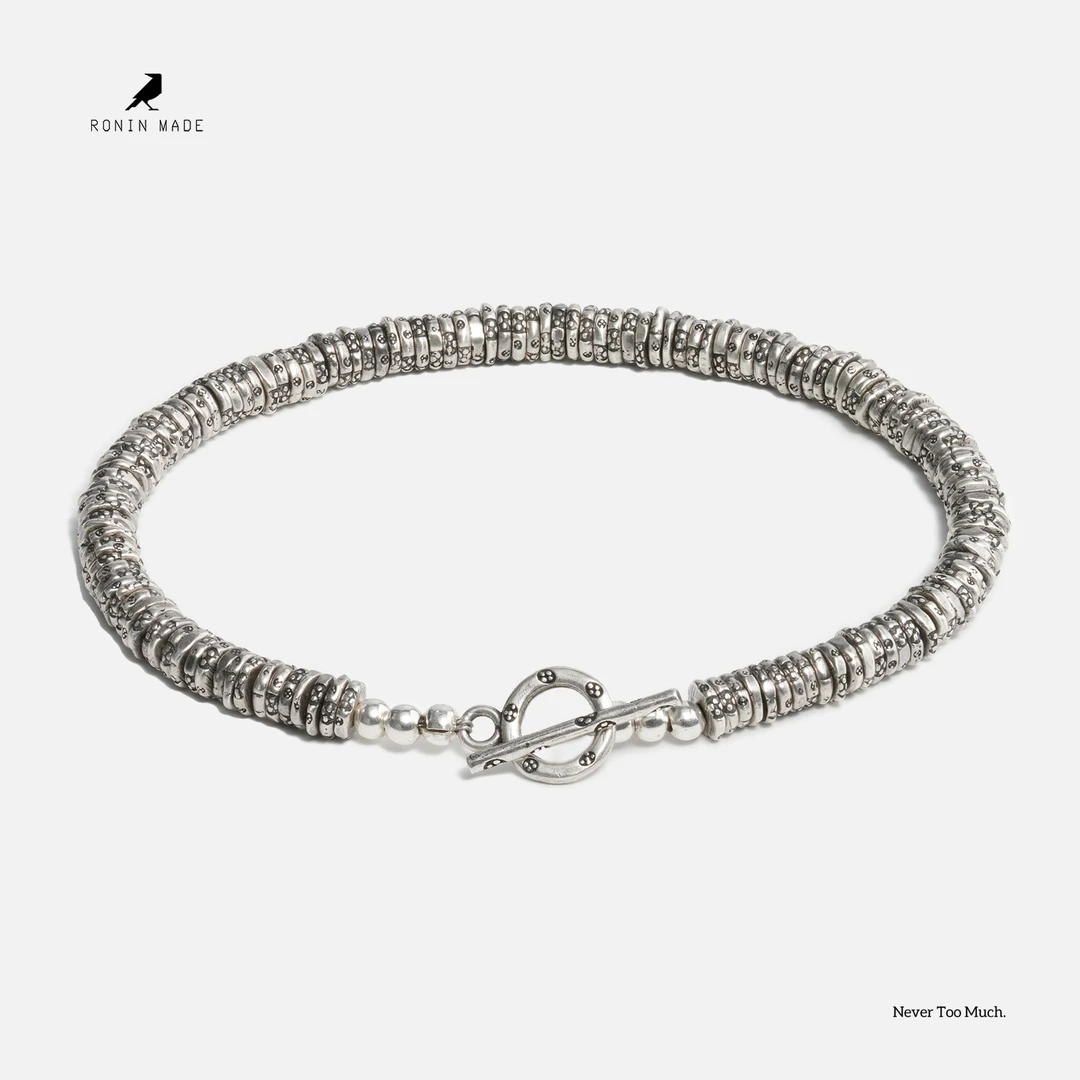 925银手镯 RONINMADE西克斯手链 情侣男女手工时尚百搭设计感高级