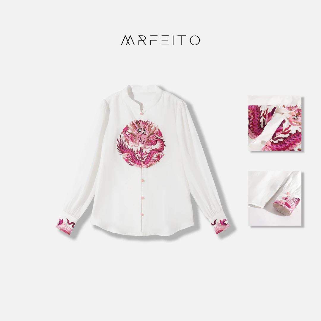 刺绣龙女士衬衫H518C01C23669