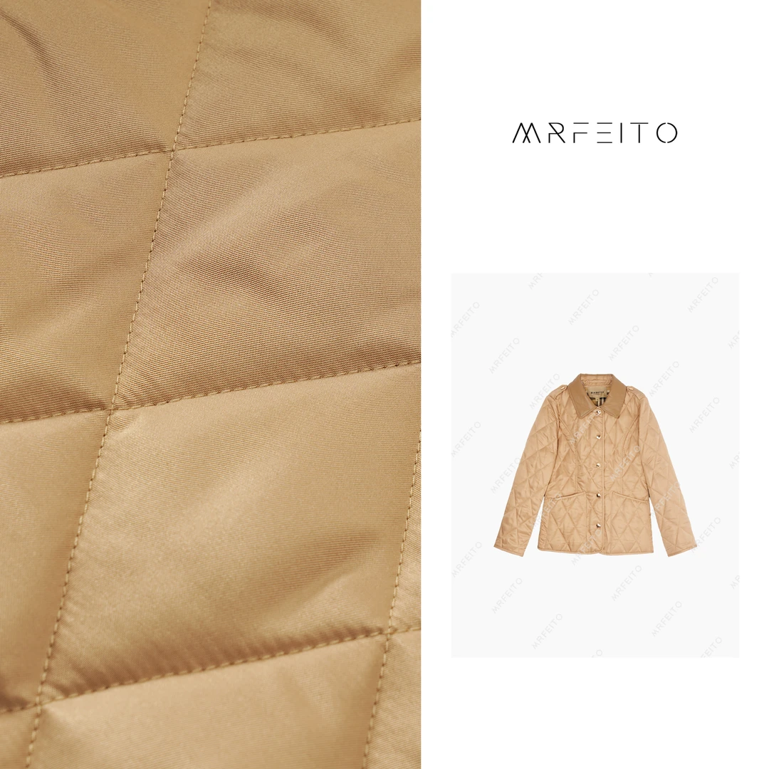 时尚菱形格女士外套H323W01Q27980