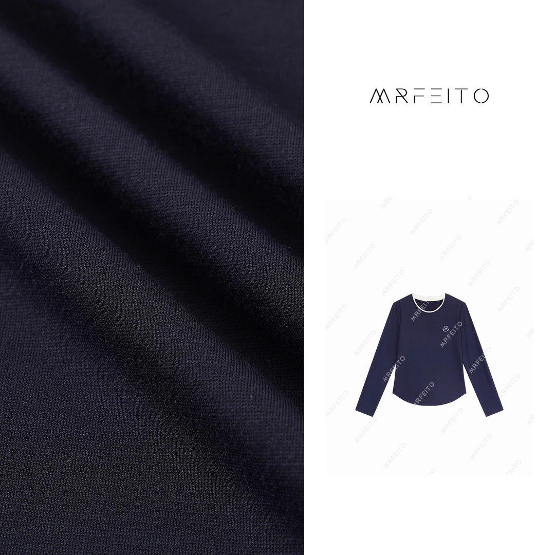 时尚设计拼色立体刺绣帽子图案休闲圆领卫衣H116SY01Q28024