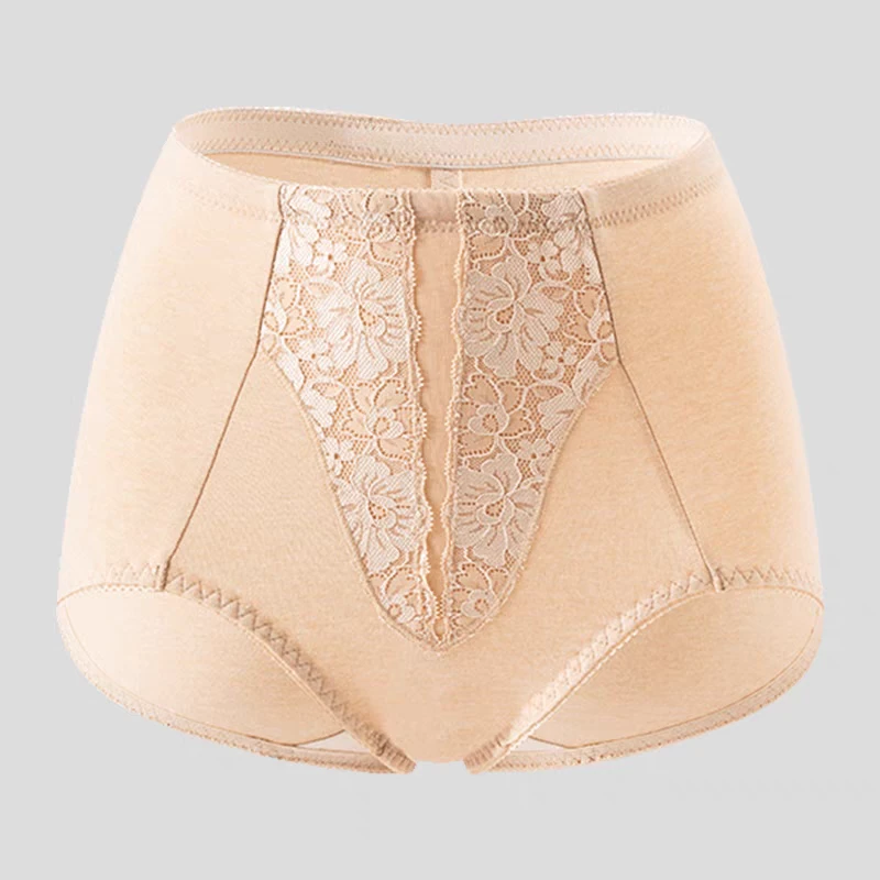 顶瓜瓜高腰女士内裤实体款专柜单条装蕾丝大码红色