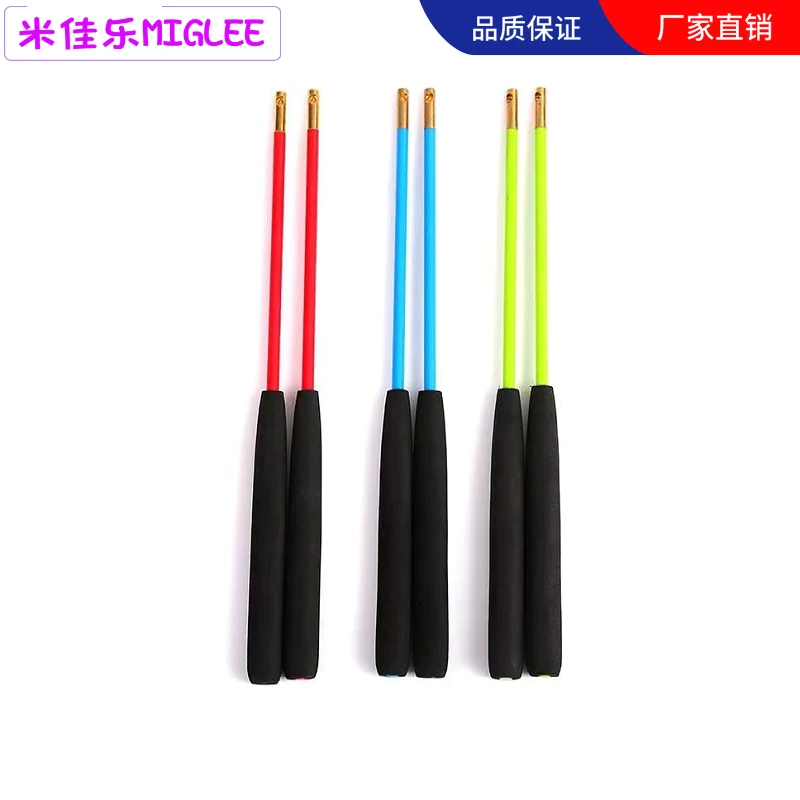 甩甩球手柄甩球杆泡沫手柄铜头杆铜头手柄空竹杆握把健身甩甩球杆