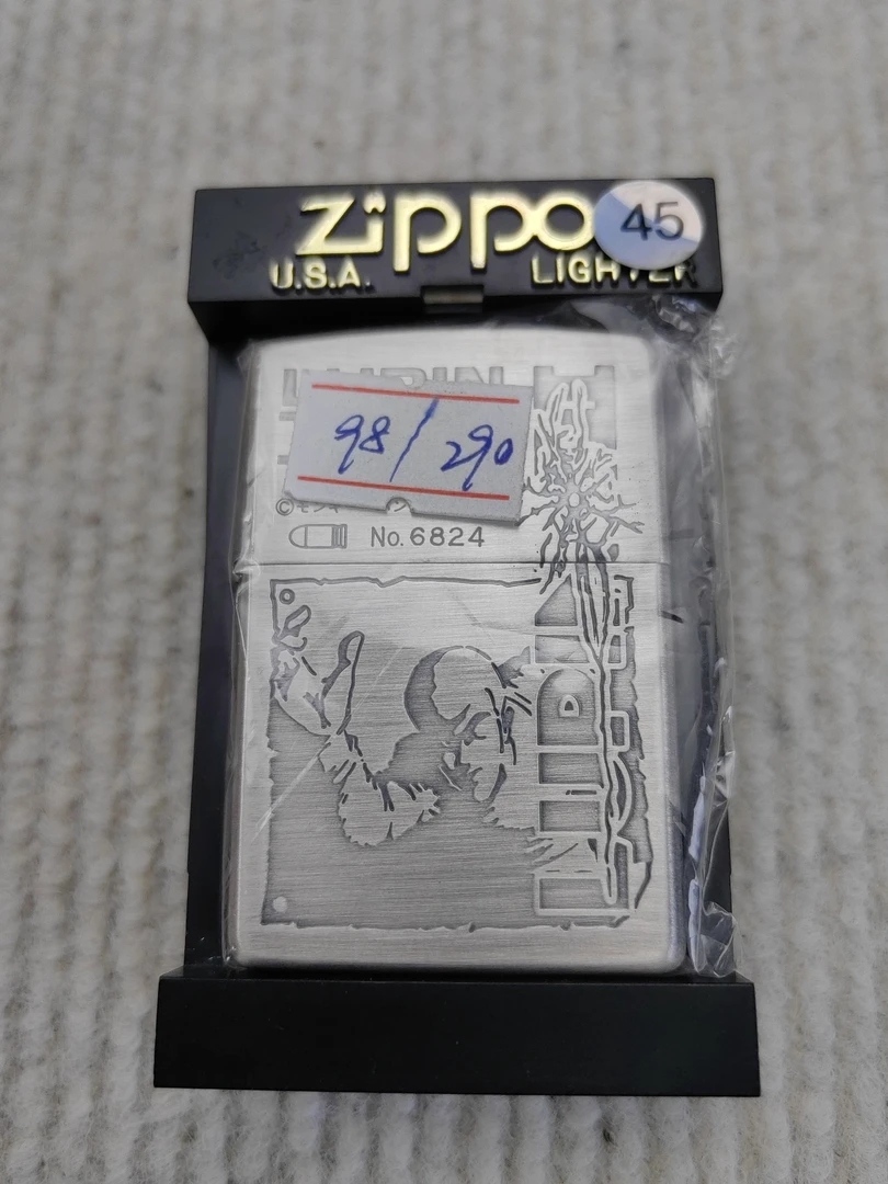 Zippo打火机回血镀银鲁邦三世98l-45