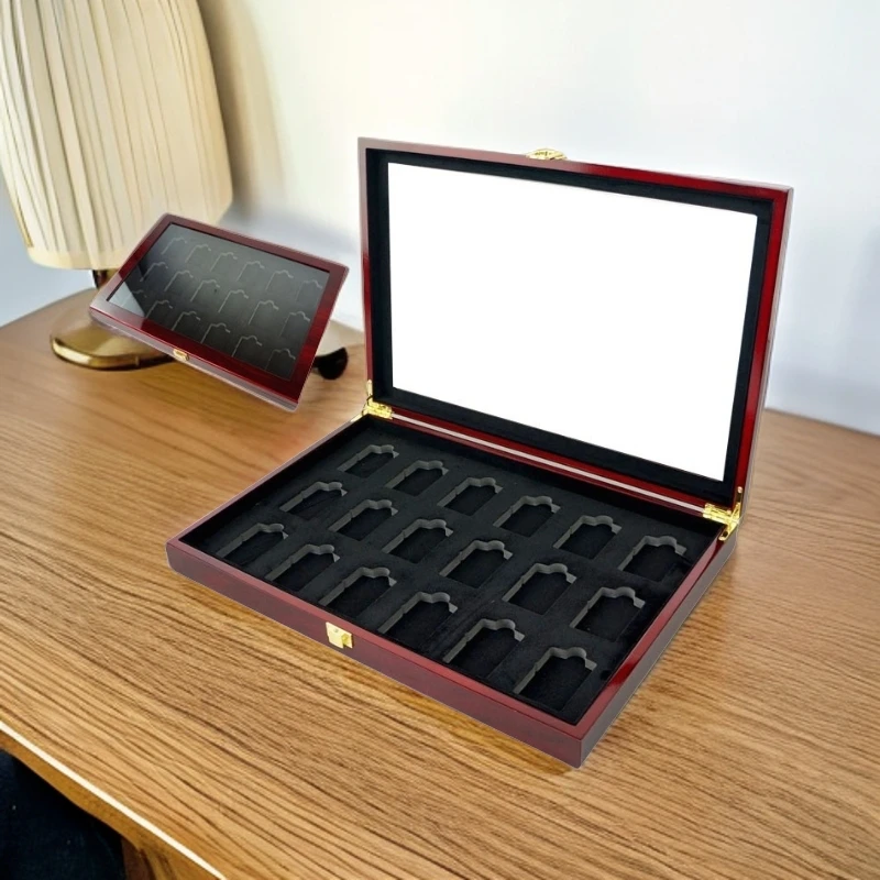 【老李推荐】zippo打火机收纳盒橡木盒20位3 18位红木盒DY9920DK