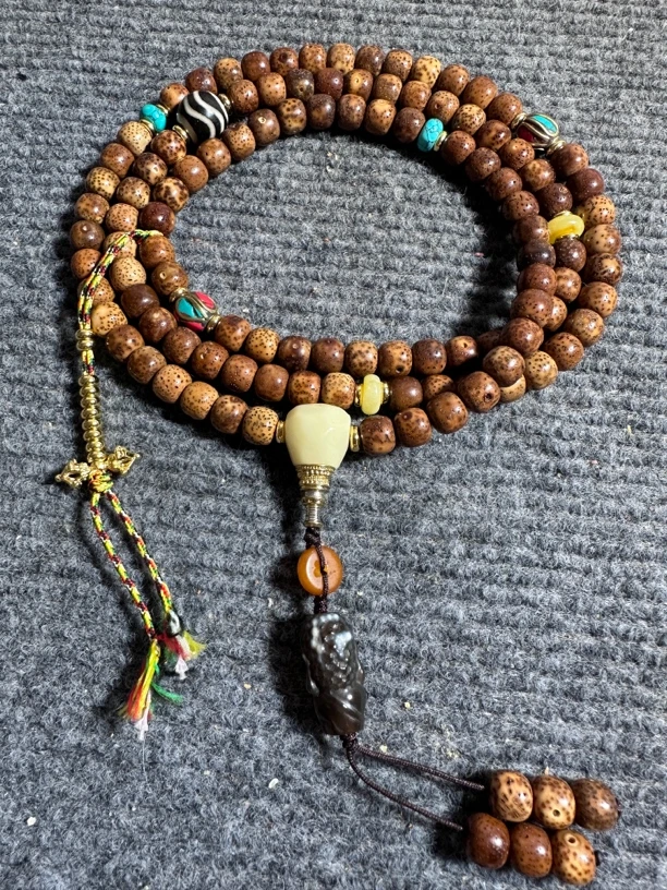 虎皮星月桶珠尺寸8➕