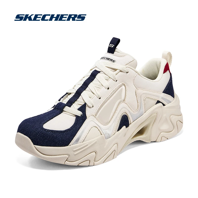 Skechers斯凯奇男鞋时尚复古拼接老爹鞋厚底增高缓震运动鞋894209