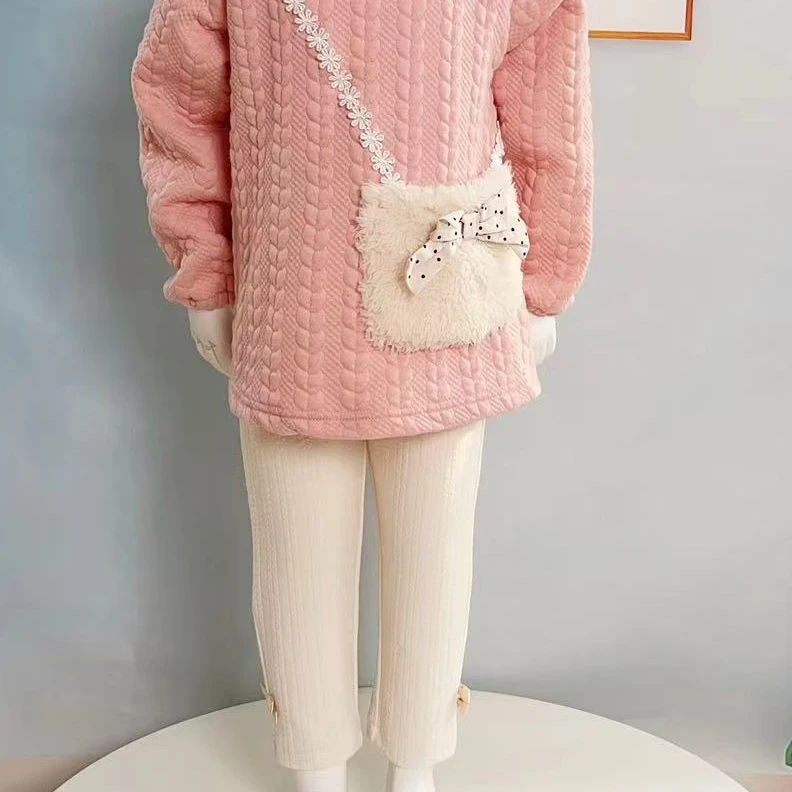 99217日单双面提花儿童打底裤春秋款棉的超舒服