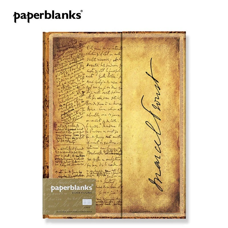 paperblanks伟人手稿普鲁斯特-追忆似水年华/有线MINI小本