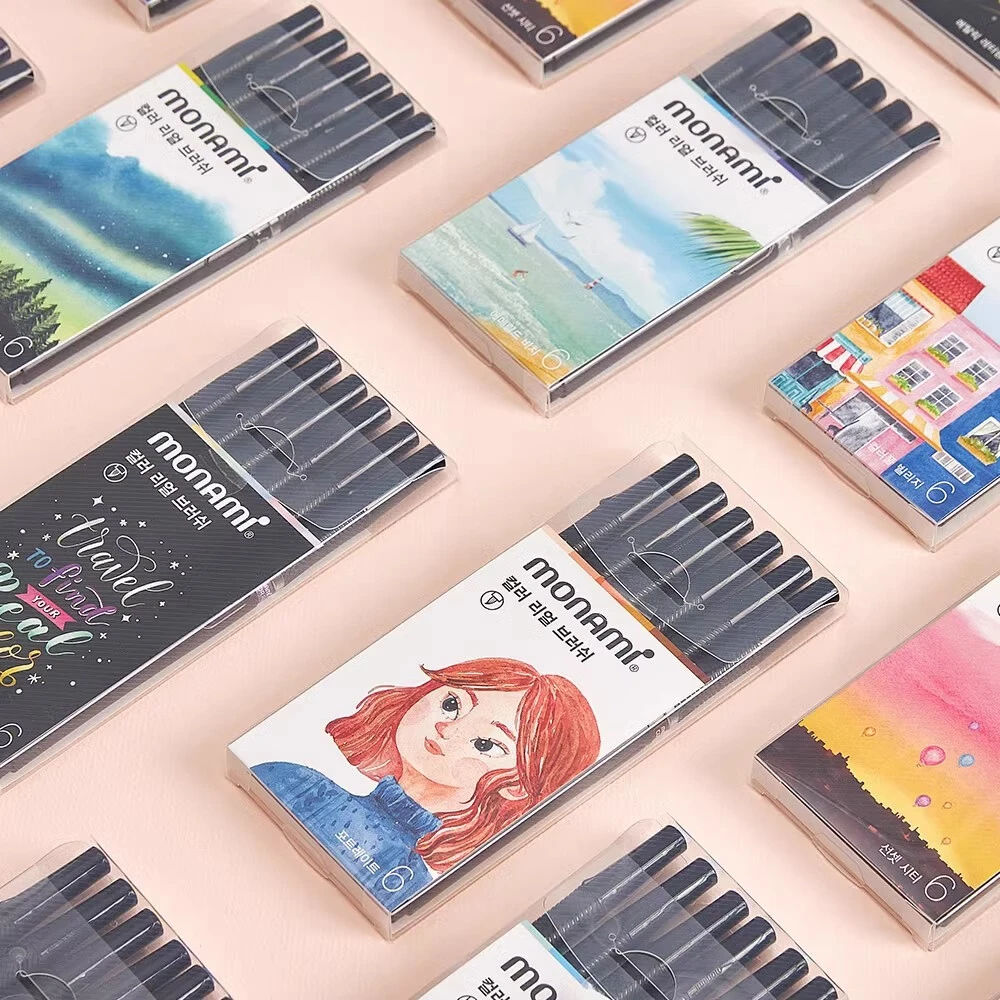 慕那美（monami）软头brush书法画笔绘画毛笔水彩笔