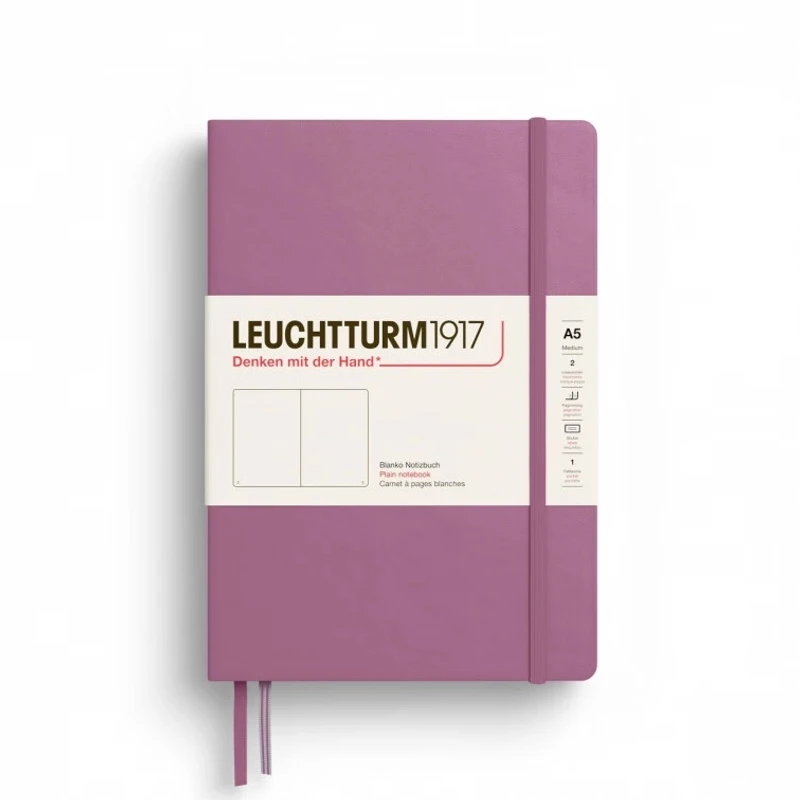 LEUCHTTURM1917德国灯塔笔记本新色A5经典硬封皮手帐本商务横线空