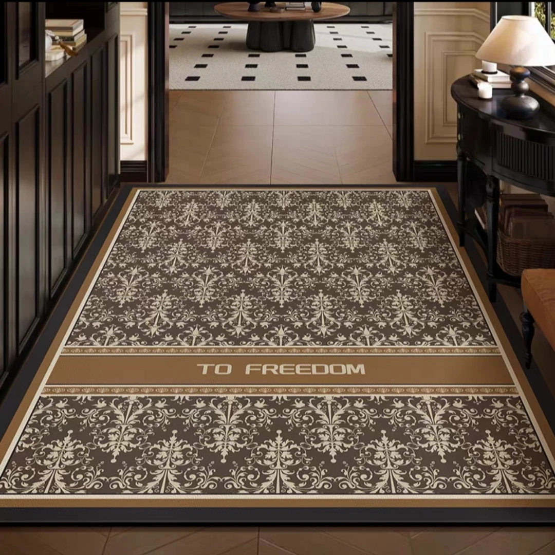 Z908【100X160】硅藻泥轻奢复古入户玄关吸水防滑地垫好打理耐脏