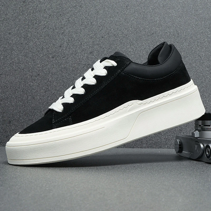 男鞋潮牌2024秋季新款反绒皮休闲鞋男潮流英伦男士休闲户外旅游鞋