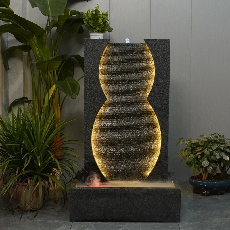 水幕墙流水幕墙乔迁开业礼品葫芦水系景观店铺办公室客厅装饰摆件