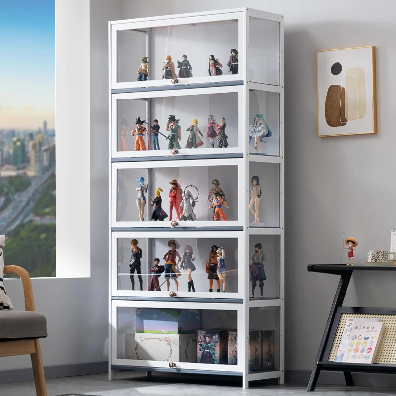 手办展示柜家用陈列柜手办柜乐高积木亚克力模型柜透明盲盒收纳盒