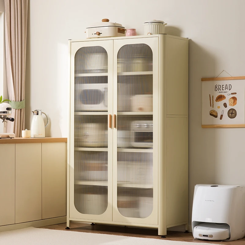 餐边柜家用防尘储物柜落地多层收纳柜带门多功能橱柜厨房置物架