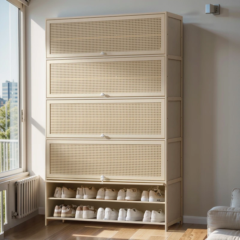 鞋柜家用门口玄关柜一体室内防尘鞋架子多层家用收纳鞋柜家用室内