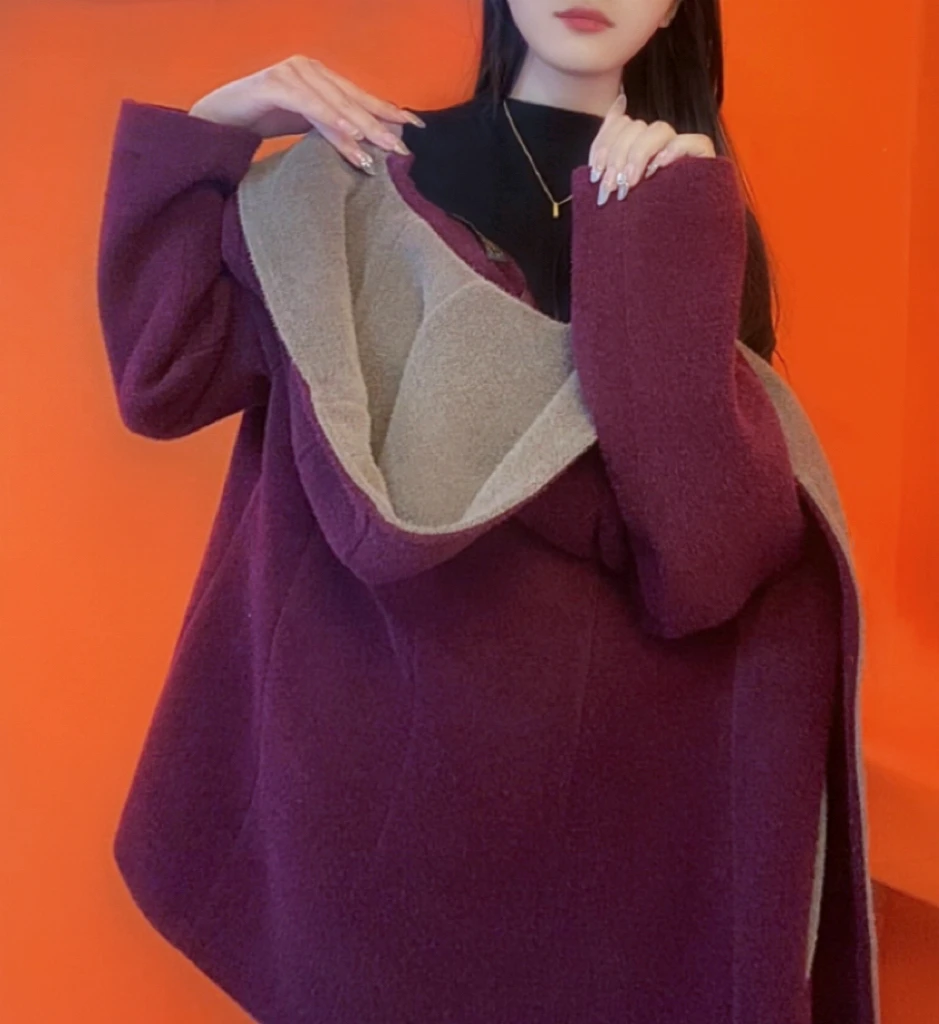 杭州原版正品新款时尚连帽女装宽松休闲洋气外套