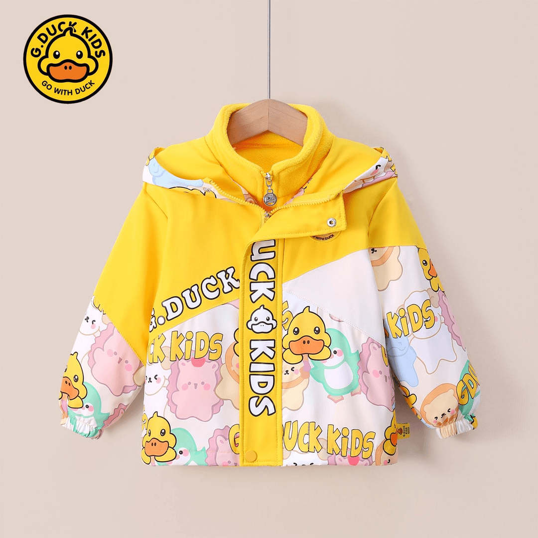 G.DUCKKIDS儿童冲锋衣三合一可拆卸男女童春秋款外套童装冲锋衣