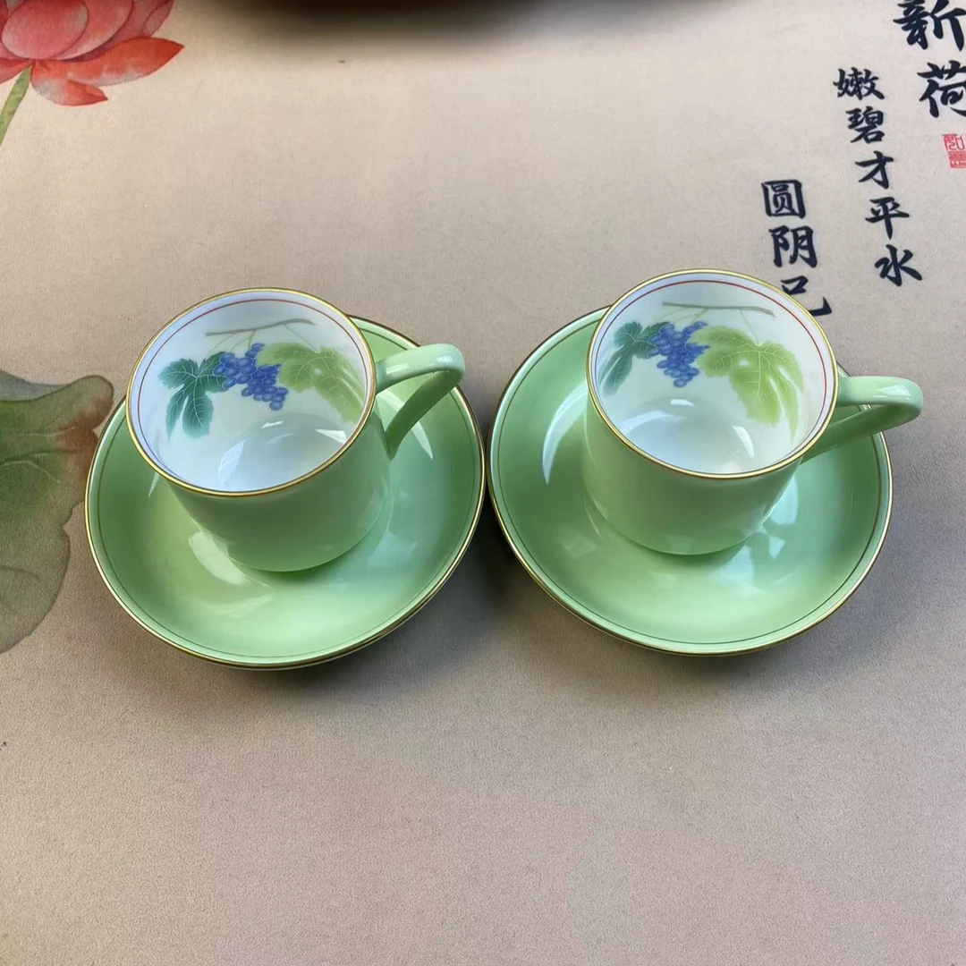 香澜社直筒对杯咖啡杯（葡萄）