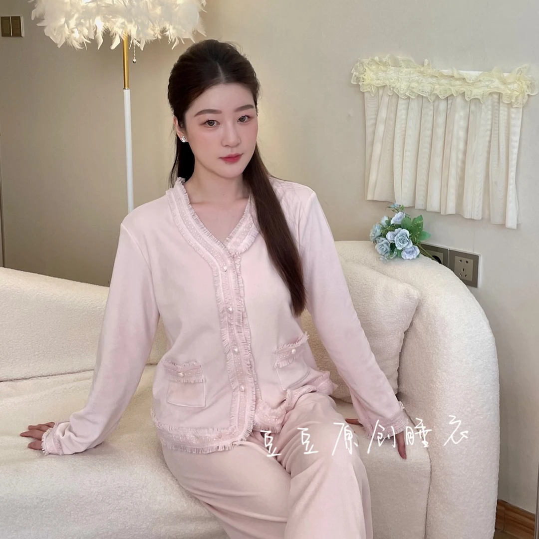 【蔷薇之恋】超软海岛双面宝宝绒纯欲风显白冬保暖家居服冬开衫2