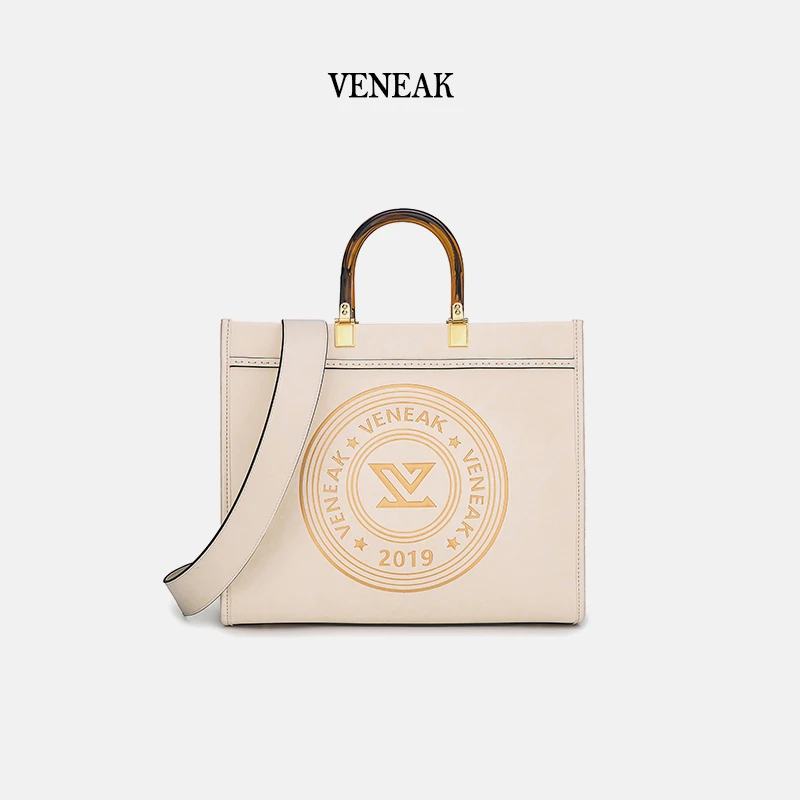 VENEAK时尚女士托特包单肩经典小众大容量11030