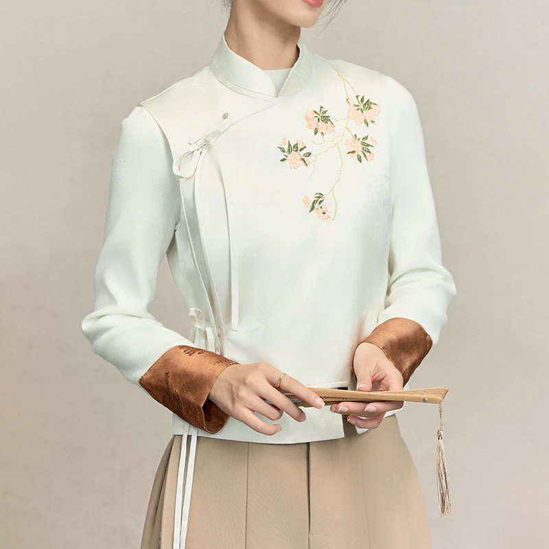 星河汉歌【海棠】新中式国风汉服马甲白色女款2025春季改良汉服