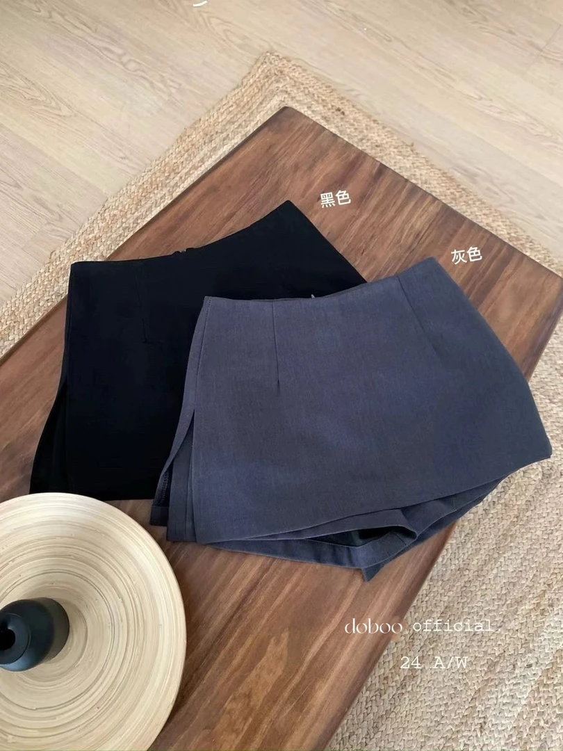 “女团神裤”西装半身裙女高腰显瘦小个子开叉A字包臀裙