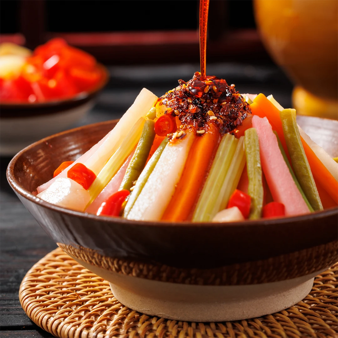 四川泡菜多种口味泡辣椒什锦泡菜泡豇豆下饭500g（拍一发二）