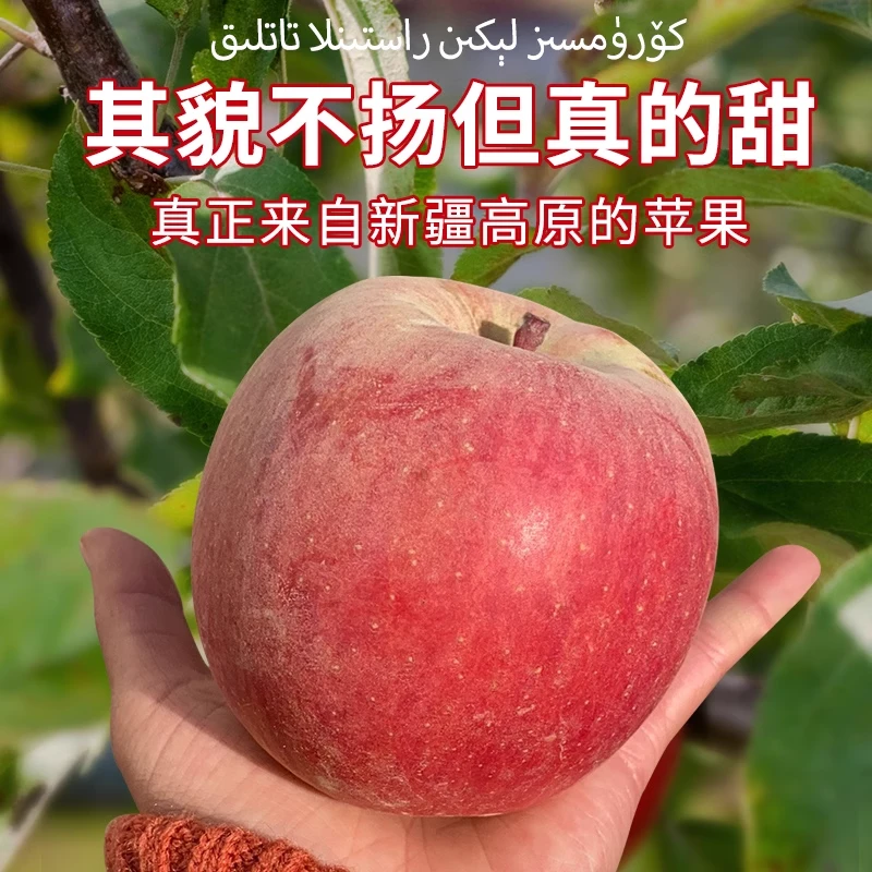 【带箱4.5斤】新疆阿克苏冰糖心苹果新鲜水果应当季红富士丑脆