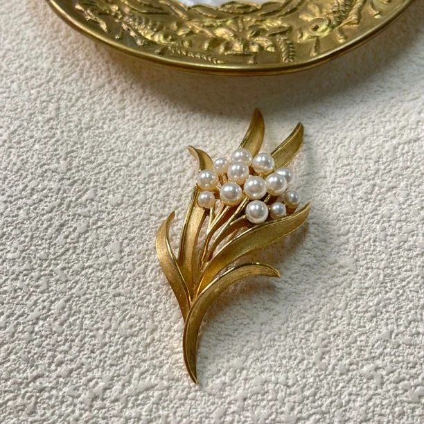 铜合金胸针 【六六中古】孤品有标复古胸针km5788