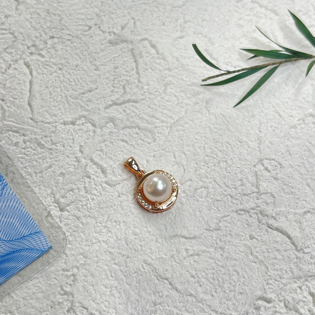 【六六中古】孤品7.4mm海水珍珠s925吊坠aw8017