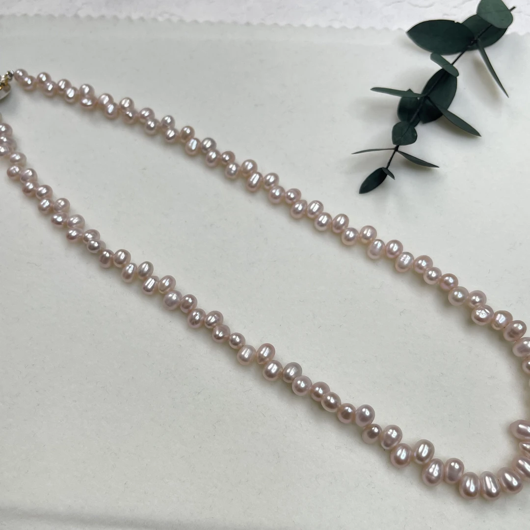 【六六中古】孤品5-5.5mm淡水珍珠项链aw7395链长45cm