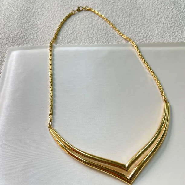 铜合金项链 【六六中古】孤品莫复古项链km8358链长40