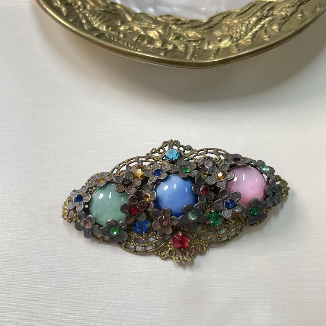 铜合金胸针 【六六中古】孤品复古胸针km7178