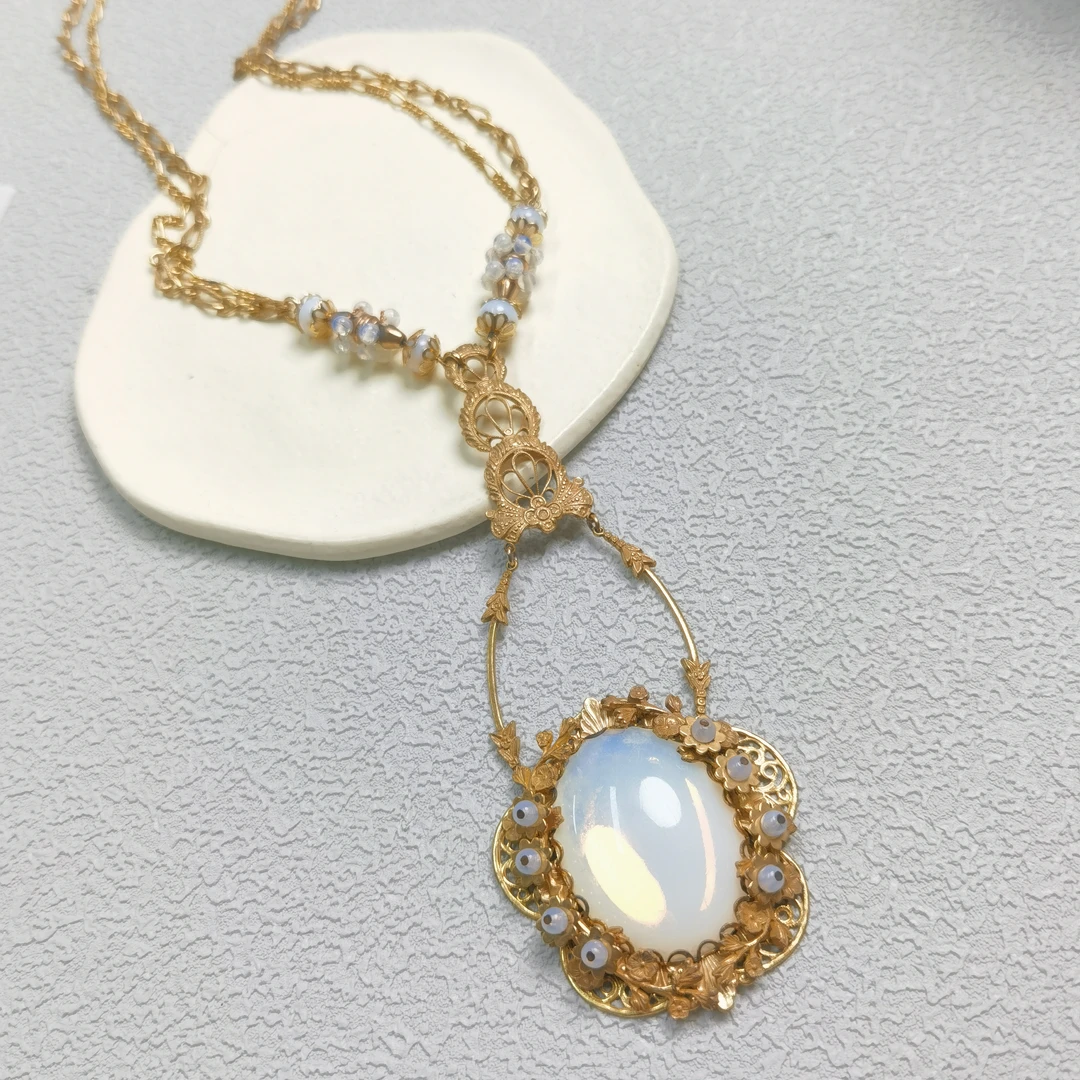 铜合金项链 【六六中古】孤品有标复古项链km5093长56cm