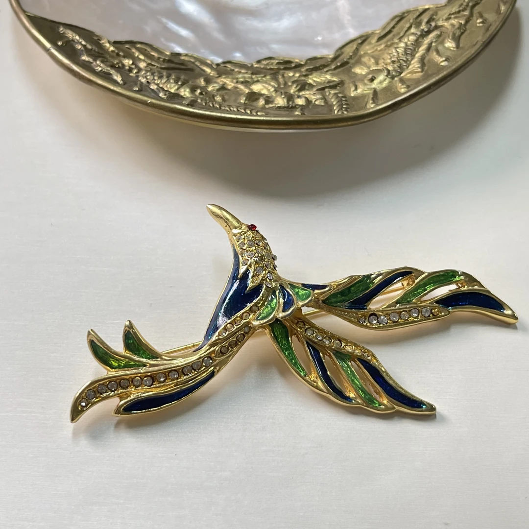 铜合金胸针 【六六中古】孤品复古胸针km9080