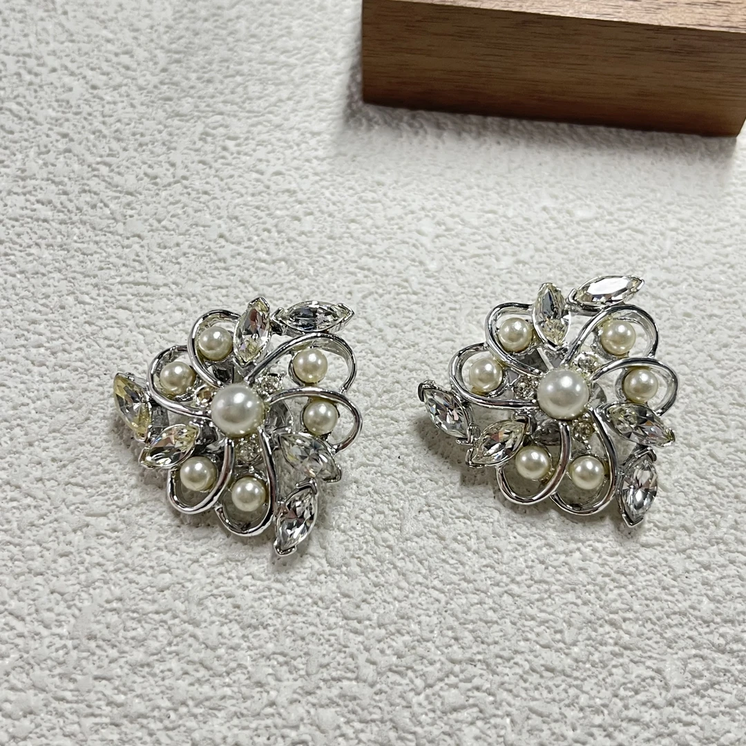 铜合金耳饰 【六六中古】孤品复古耳夹km4945