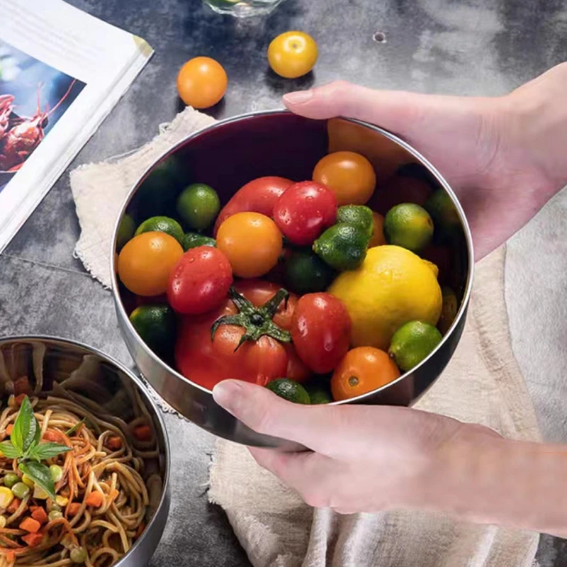 伯爵不锈钢双层隔热大汤碗一只装