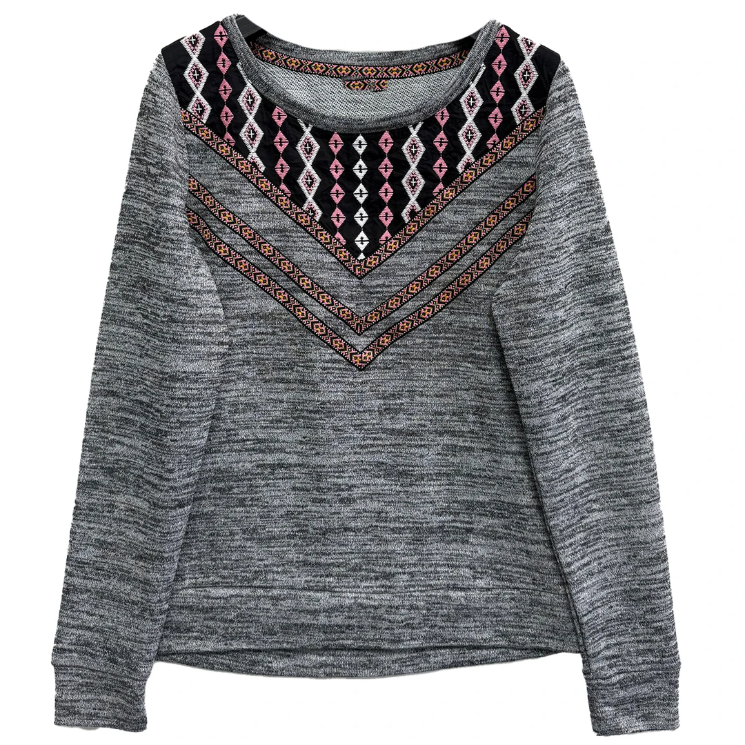 6481#针织上衣时尚百搭休闲舒适潮流