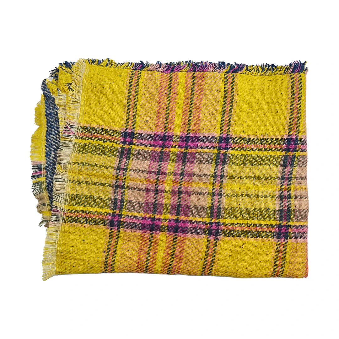 6541#彩色格子围巾