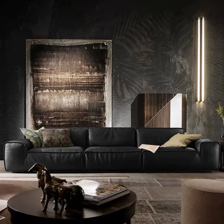 【亚岛皮行】大黑牛沙发夏图3814品牌皮行上门验货可溯源