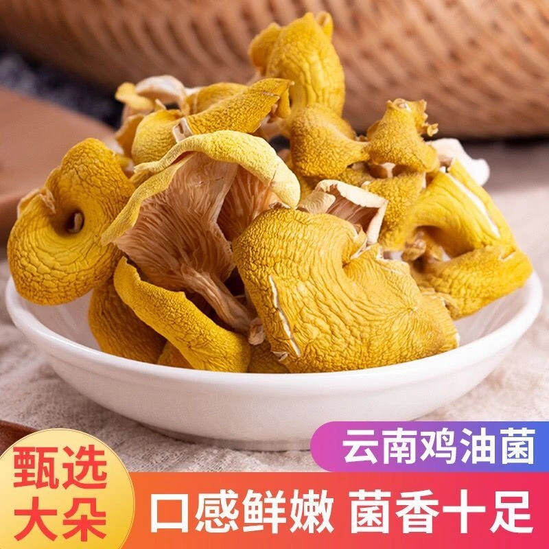 《无硫无熏》高山鸡油菌干货  农家产品 营养美味
