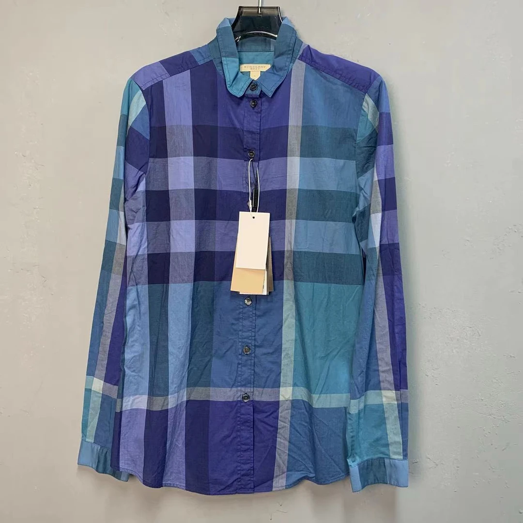 全新未使用 BURBERRY/博柏利 格纹衬衫 S码 公价5000 吊牌 未使用