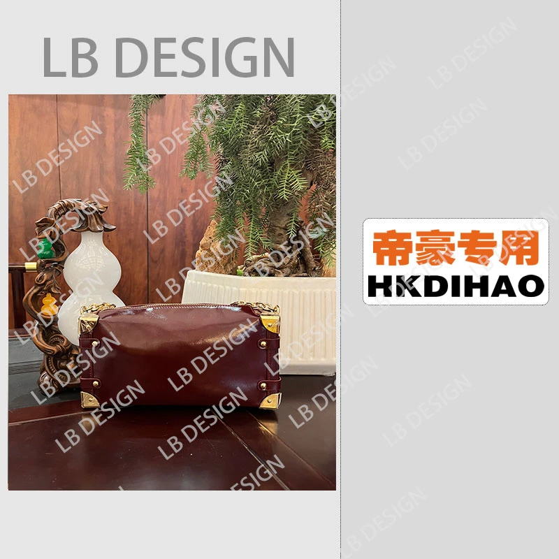 LBDESlGN手工打造真皮高端定制女士包【8899红色24CM】