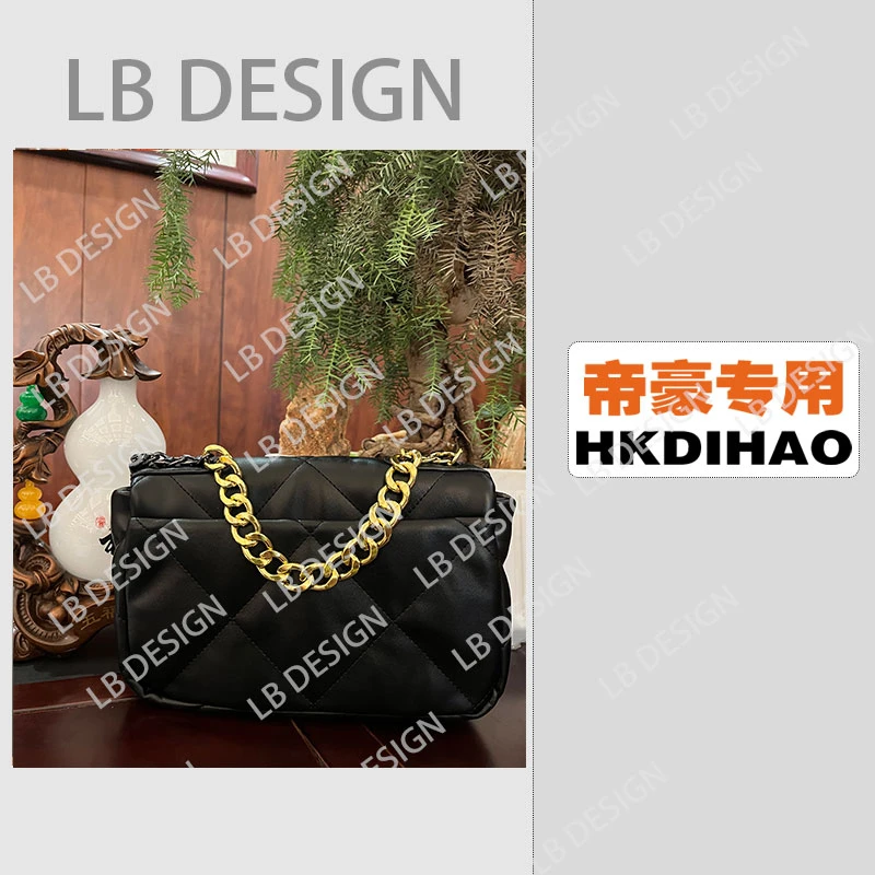 LBDESlGN手工打造真皮高端定制女士包【TT-026黑色24CM】