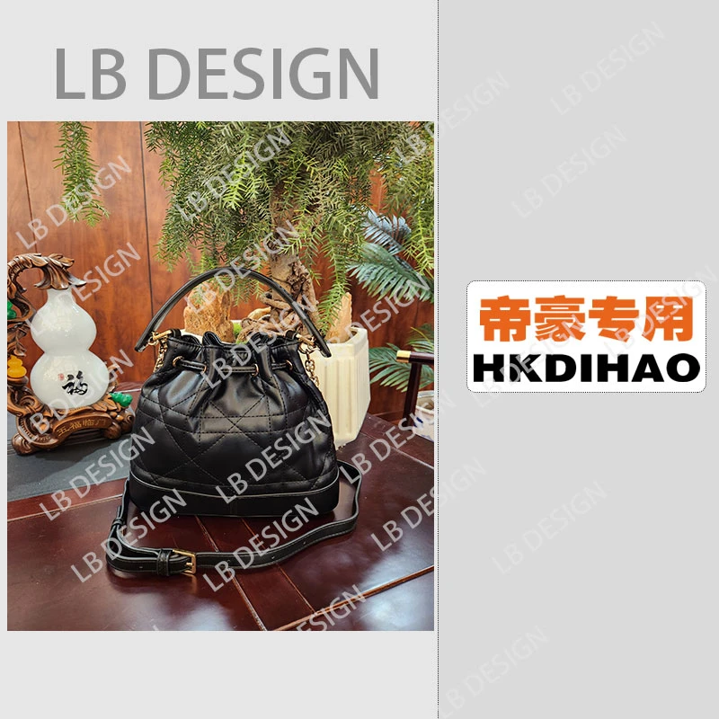 LBDESlGN手工打造真皮高端定制女士包【f6096黑色】